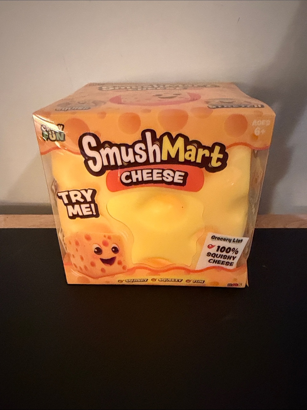 Cheese Squishy Toy - Yellow